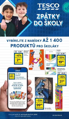 Tesco katalog v Chomutov | Aktuální výhodné nabídky a slevy | 2024-08-12 - 2024-09-15