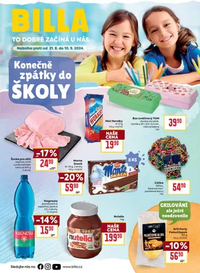 Billa katalog v Čáslav | Billa Katalog: Zpátky do školy | 2024-08-21 - 2024-09-10