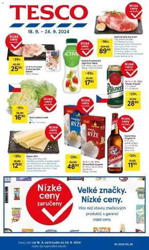 Tesco katalog v Kostelec nad Orlicí | Tesco leták | 2024-09-18 - 2024-09-24