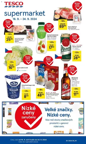 Tesco katalog v Kostelec nad Orlicí | Aktuální speciální akce | 2024-09-18 - 2024-09-24