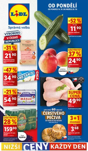 Lidl katalog v Černošice | Akční leták OD PONDĚLÍ | 2024-10-10 - 2024-10-20