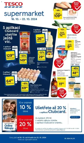 Tesco katalog v Černošice | Tesco leták | 2024-10-16 - 2024-10-22