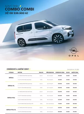 Opel katalog v Pardubice | NOVÝ OPEL COMBO COMBI | 2024-10-18 - 2024-12-31