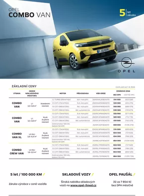 Opel katalog v Pardubice | OPEL COMBO VAN | 2024-10-18 - 2025-03-31