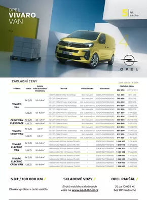 Opel katalog v Liberec | OPEL VIVARO VAN | 2024-10-18 - 2025-03-31