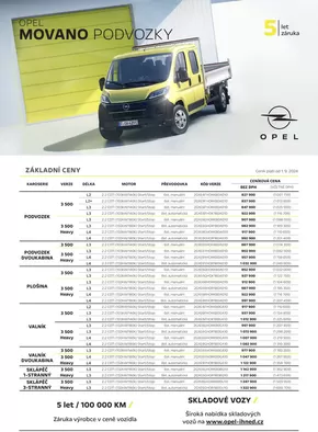 Opel katalog v Liberec | OPEL MOVANO PODVOZKY | 2024-10-18 - 2025-03-31