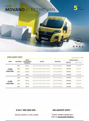 Opel katalog v Liberec | OPEL MOVANO ELECTRIC VAN | 2024-10-18 - 2025-03-31