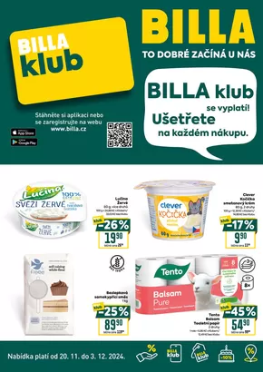 Billa katalog | Leták BILLA klub | 2024-11-20 - 2024-12-03