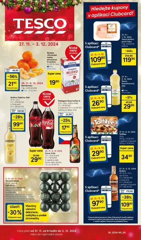 Tesco katalog v Jihlava | Tesco leták - Hypermarkety - Od 27.11 do 03.12.2024 | 2024-11-27 - 2024-12-03