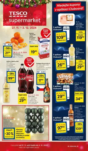 Tesco katalog v Jihlava | Tesco leták - Supermarkety - Od 27.11 do 03.12.2024 | 2024-11-27 - 2024-12-03