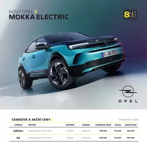 Opel katalog | NOVÝ OPEL MOKKA ELECTRIC | 2025-01-22T00:00:00.000Z - 2025-03-31T00:00:00.000Z