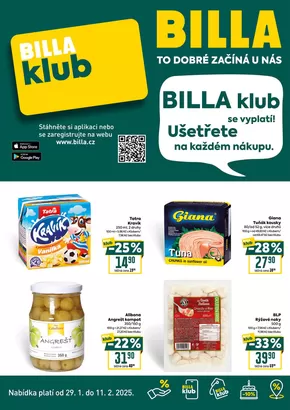 Billa katalog v Praha | Leták BILLA klub | 2025-01-29T00:00:00.000Z - 2025-02-11T00:00:00.000Z