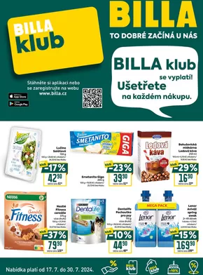 Billa katalog v Lipník nad Bečvou | Leták BILLA klub | 2024-07-17 - 2024-07-30