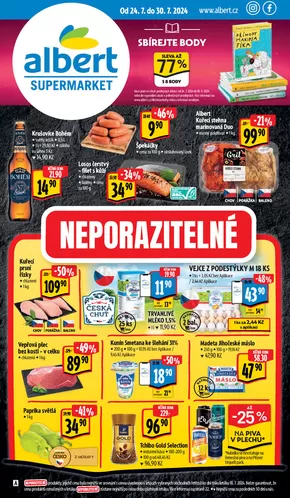Albert katalog v Olomouc | Albert Supermarket leták Od 24.07.2024 do 30.07.2024 | 2024-07-24 - 2024-07-30