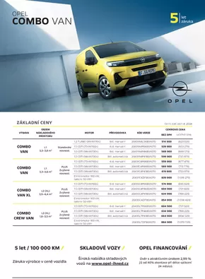 Opel katalog v Liberec | OPEL COMBO VAN | 2024-07-26 - 2025-01-31