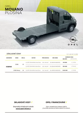Opel katalog v Černošice | OPEL MOVANO PLOŠINA | 2024-07-26 - 2025-01-31