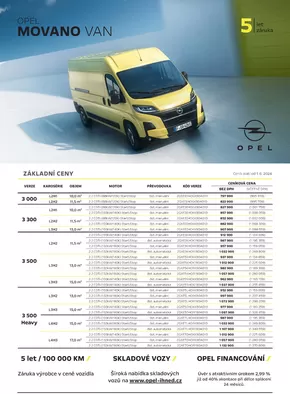 Opel katalog v Černošice | OPEL MOVANO VAN | 2024-07-26 - 2025-01-31