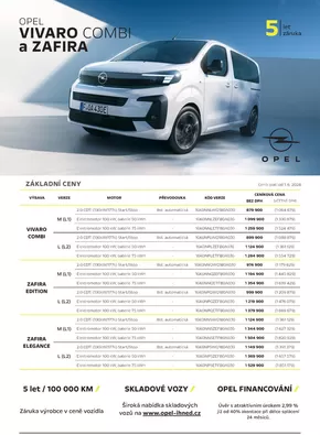 Opel katalog | OPEL VIVARO COMBI a ZAFIRA | 2024-07-26 - 2025-01-31