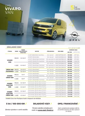 Opel katalog v Černošice | OPEL VIVARO VAN | 2024-07-26 - 2025-01-31